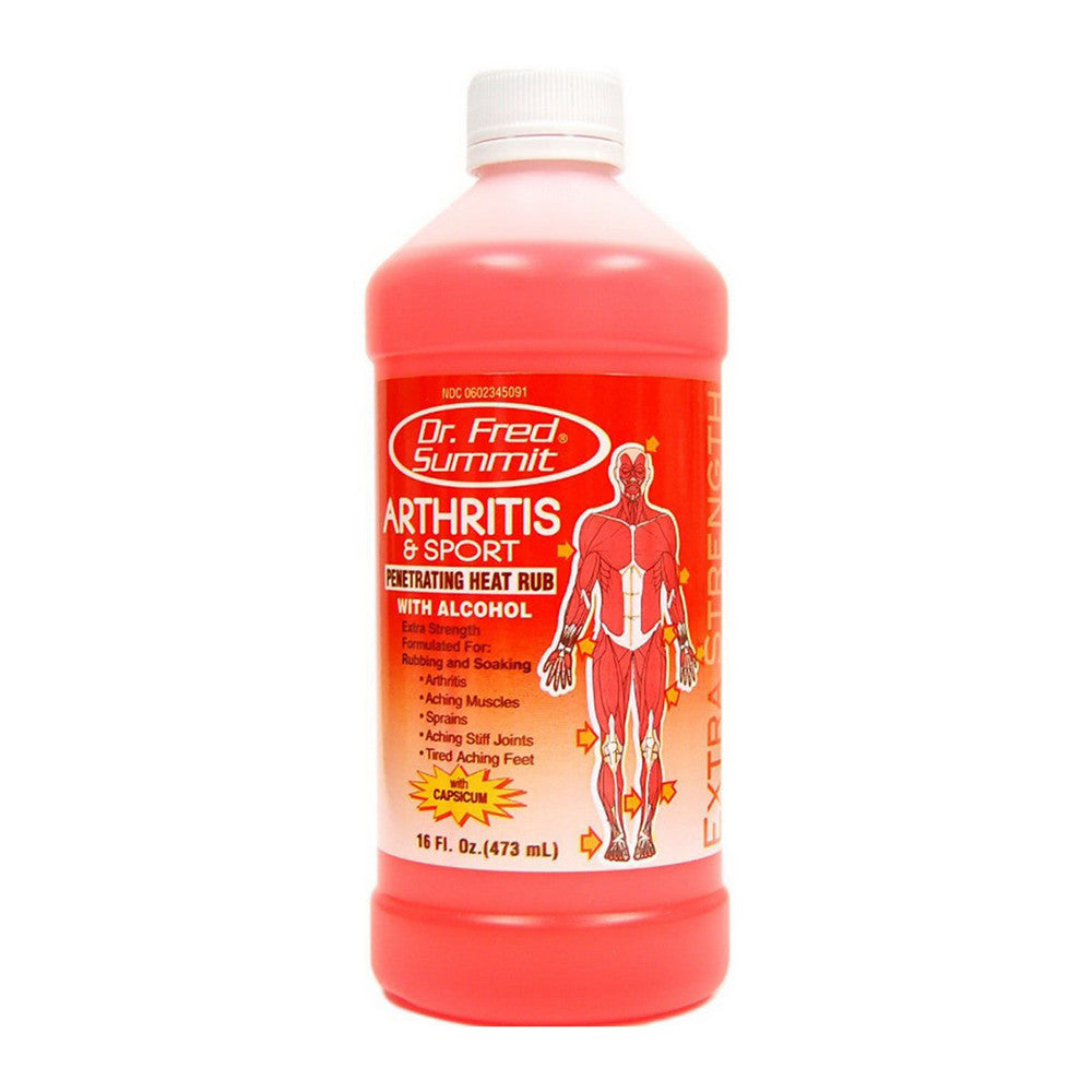 Dr Fred Summit Arthritis And Sport Extra Strength Penetrating Heat Rub With Alcohol, 16 Oz